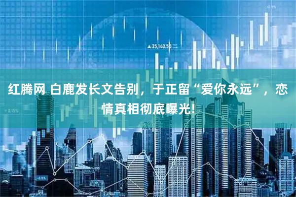 红腾网 白鹿发长文告别，于正留“爱你永远”，恋情真相彻底曝光!
